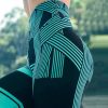 Digital printed striped four-way stretch yoga pants - Image 2